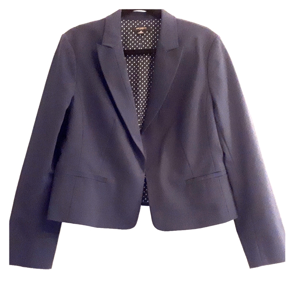 Ann Taylor Navy Peplum Blazer